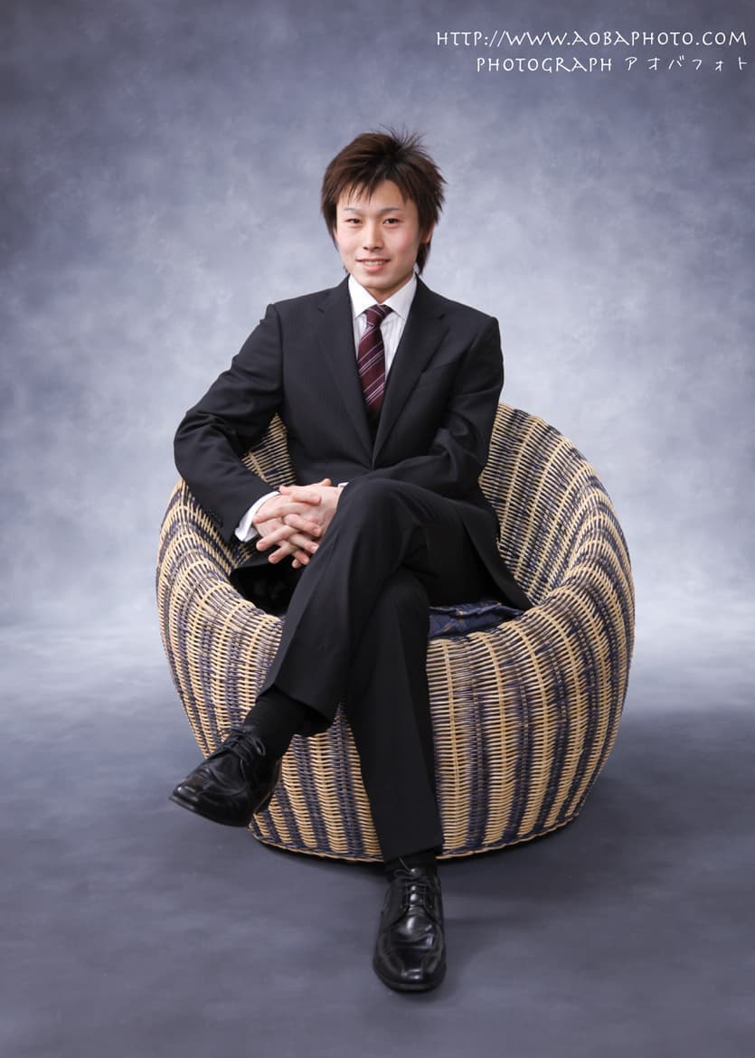 福井越前市のフォトスタジオの二十歳の男の子の写真