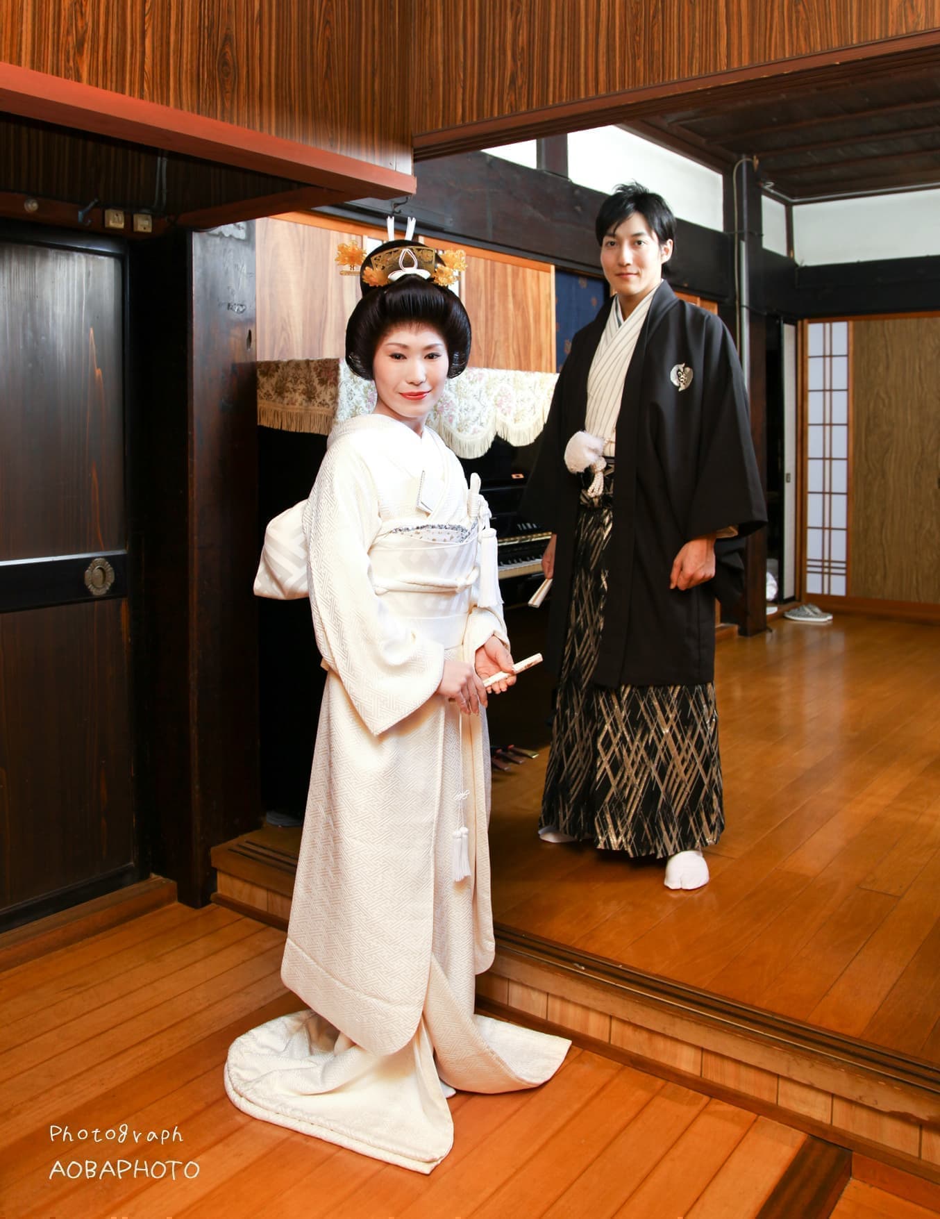 福井越前市ご自宅での結婚写真