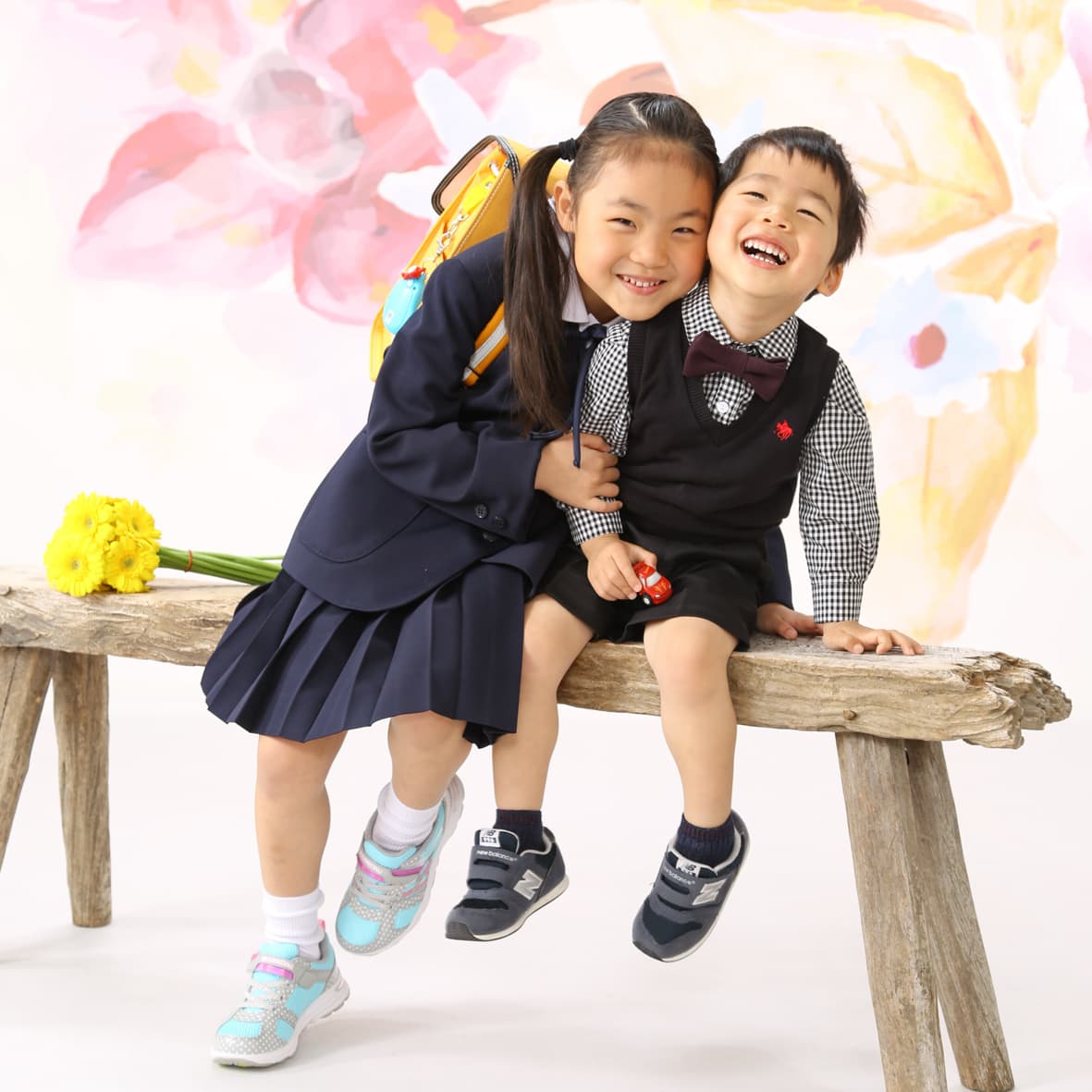 福井越前市の写真スタジオで撮った入学記念