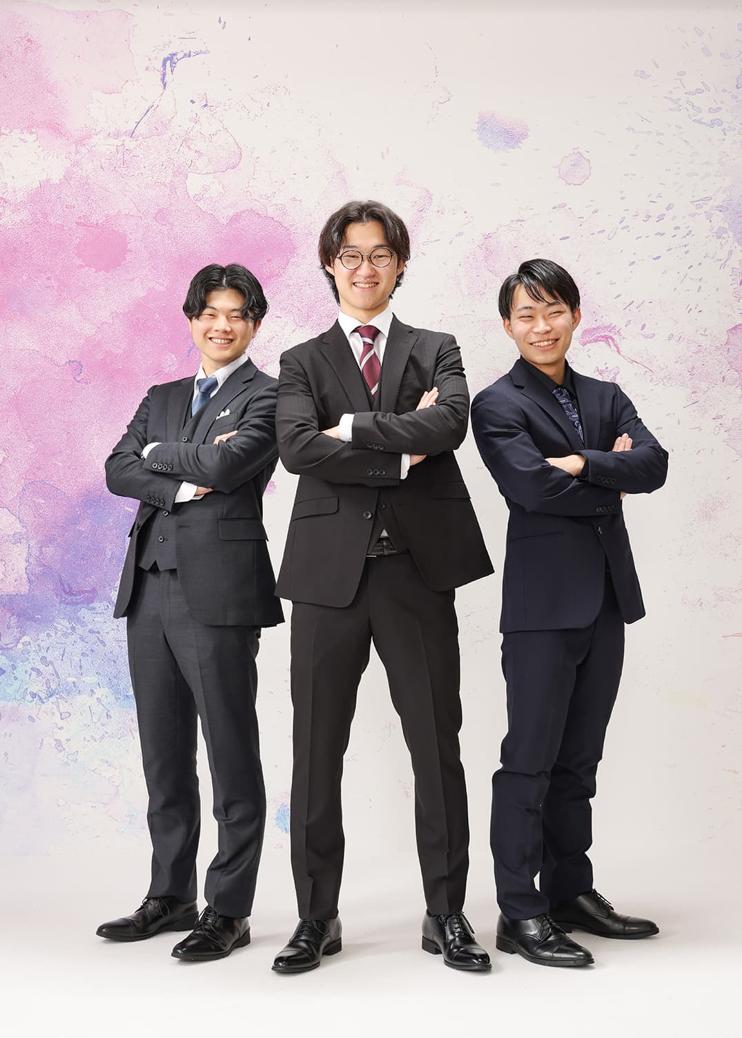 越前市の上総社前写真スタジオで撮った成人男の子たち