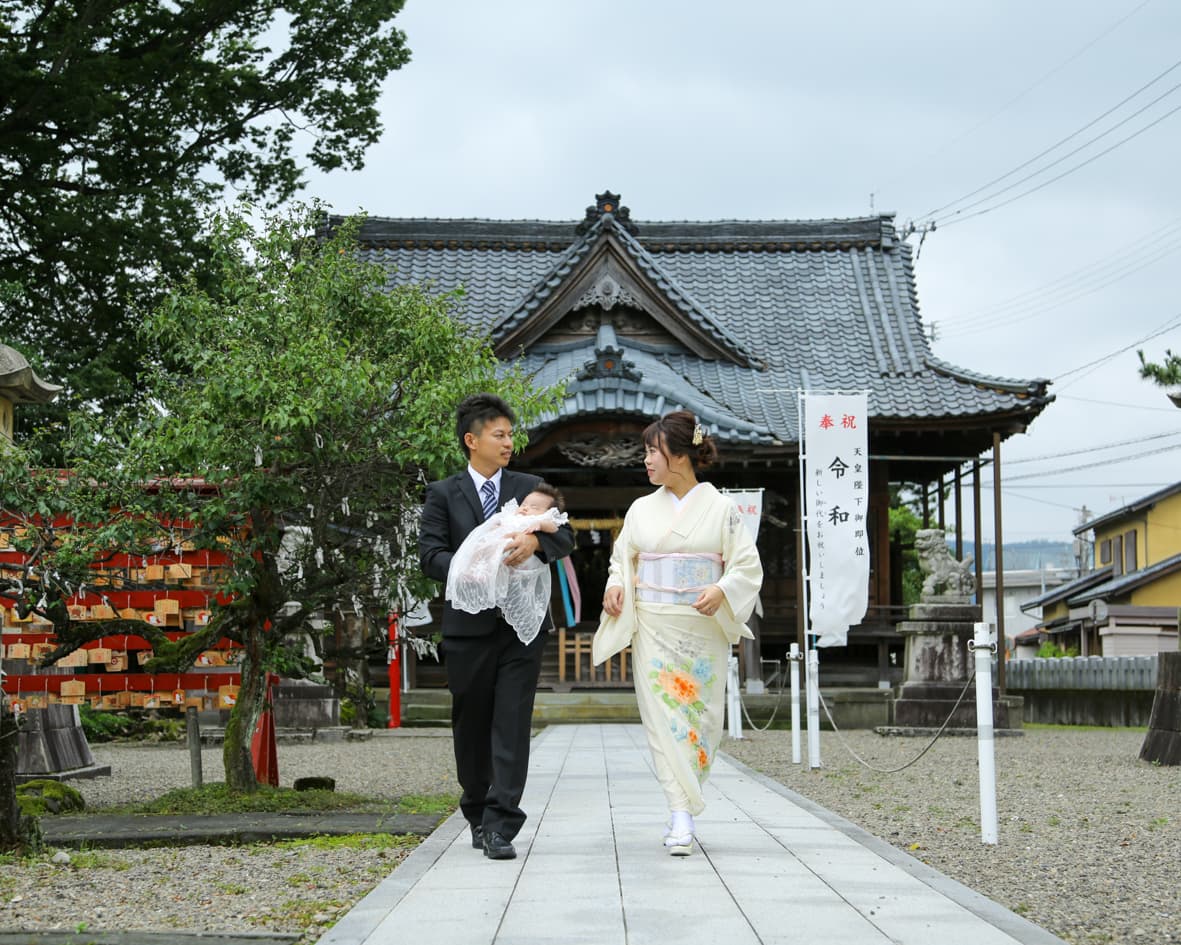 上総社でのお宮参りの写真