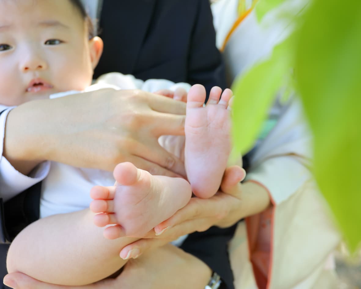総社大神宮でお宮参りした赤ちゃん
