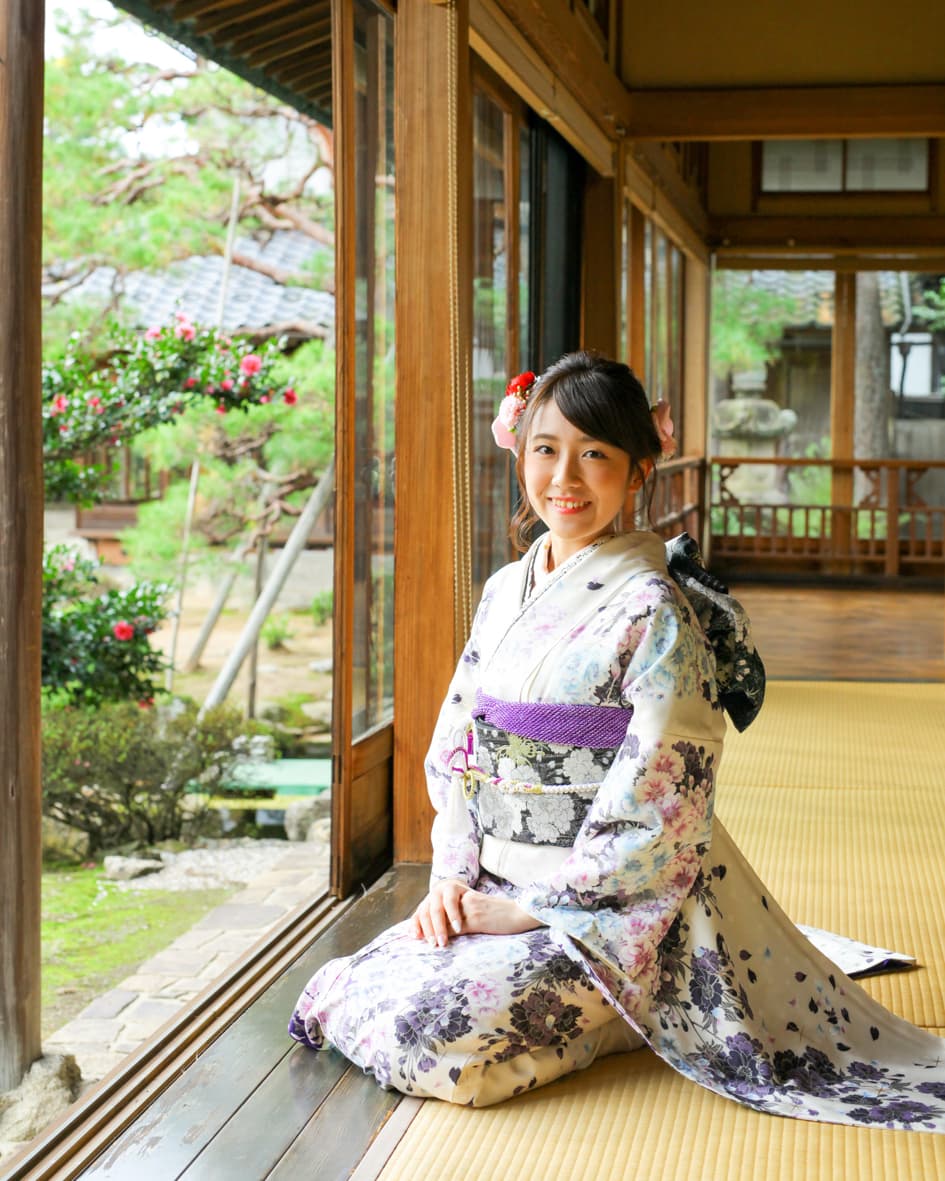 福井で撮った振袖のロケーションフォト