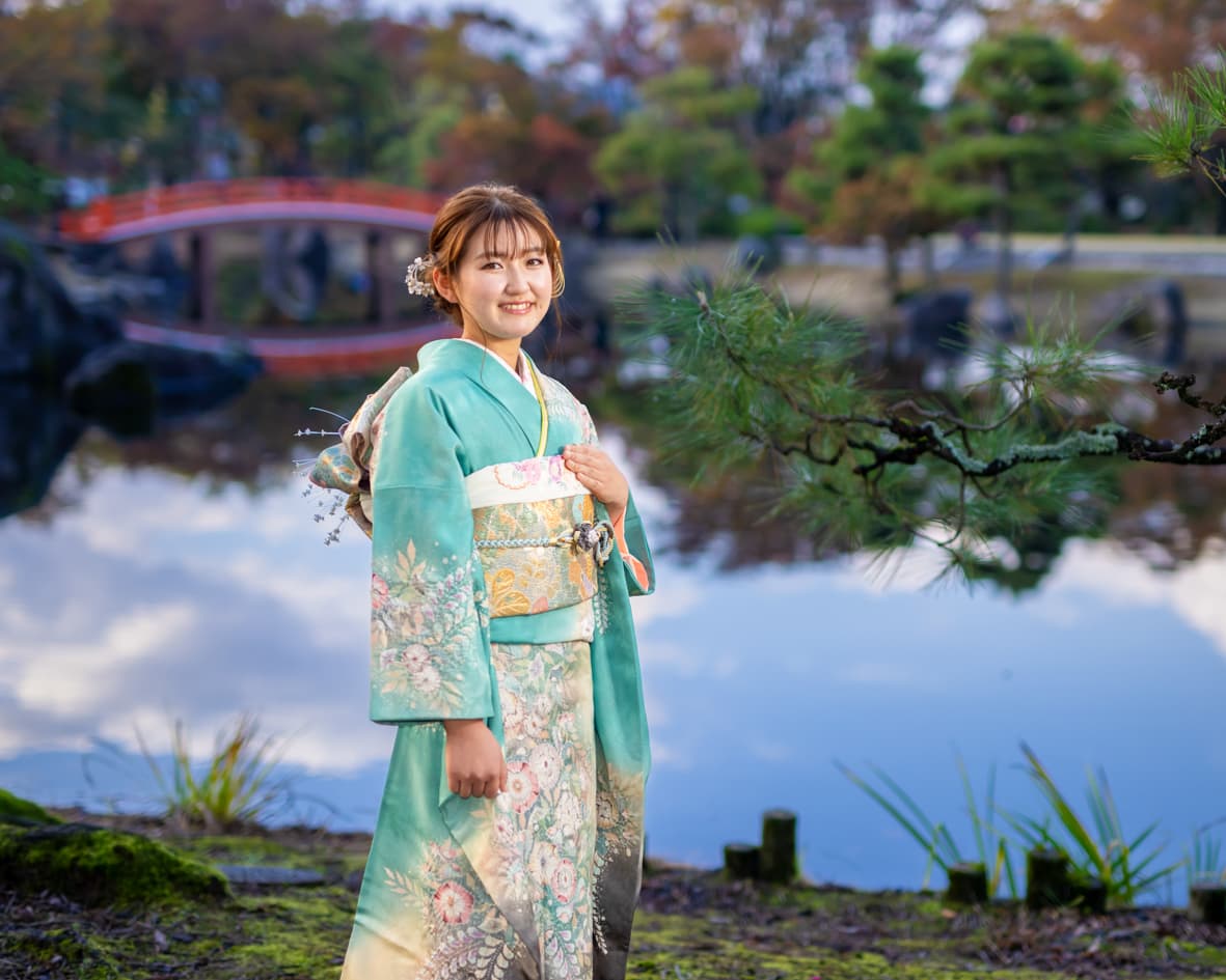 福井で撮った振袖のロケーションフォト
