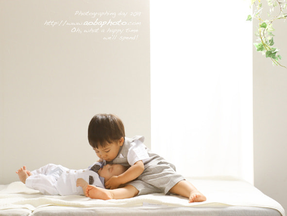 福井越前市のアオバフォトのスタジオで撮った赤ちゃんの写真