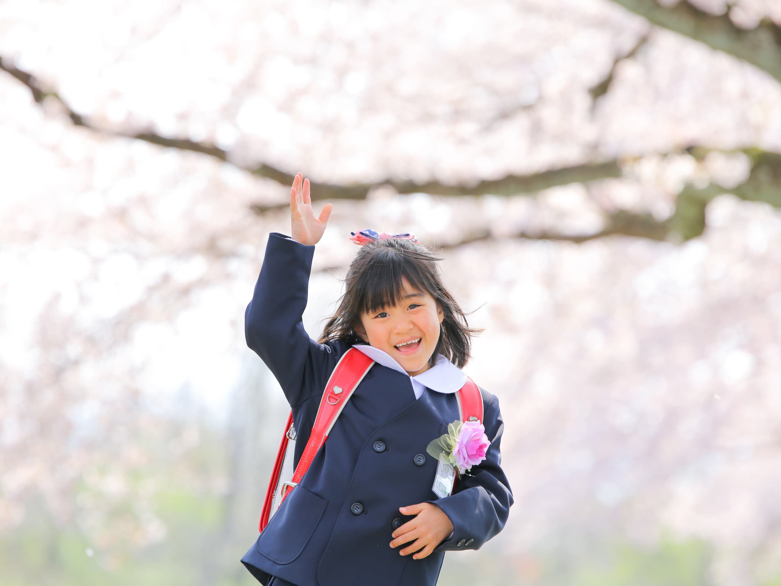 福井越前市のアオバフォトのロケーション撮影の入学式の写真
