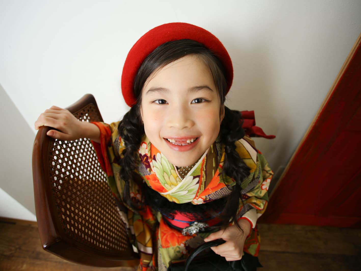 福井越前市のアオバフォトのスタジオで撮った七五三の写真