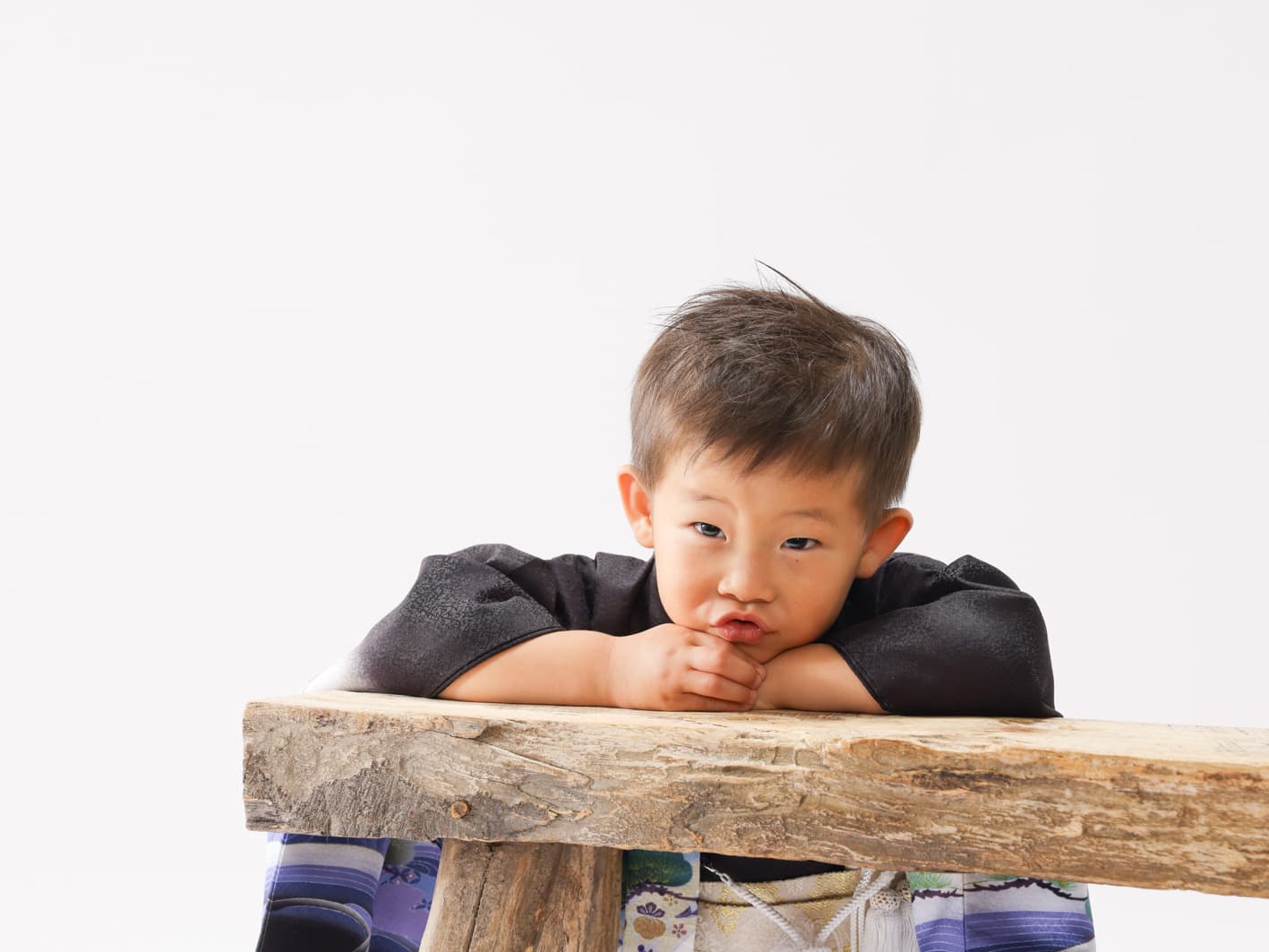 福井越前市のアオバフォトのスタジオで撮った七五三の写真