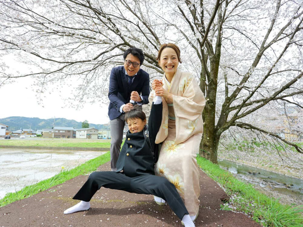 福井アオバフォトのカメラマンが鯖江市で撮った入学の写真