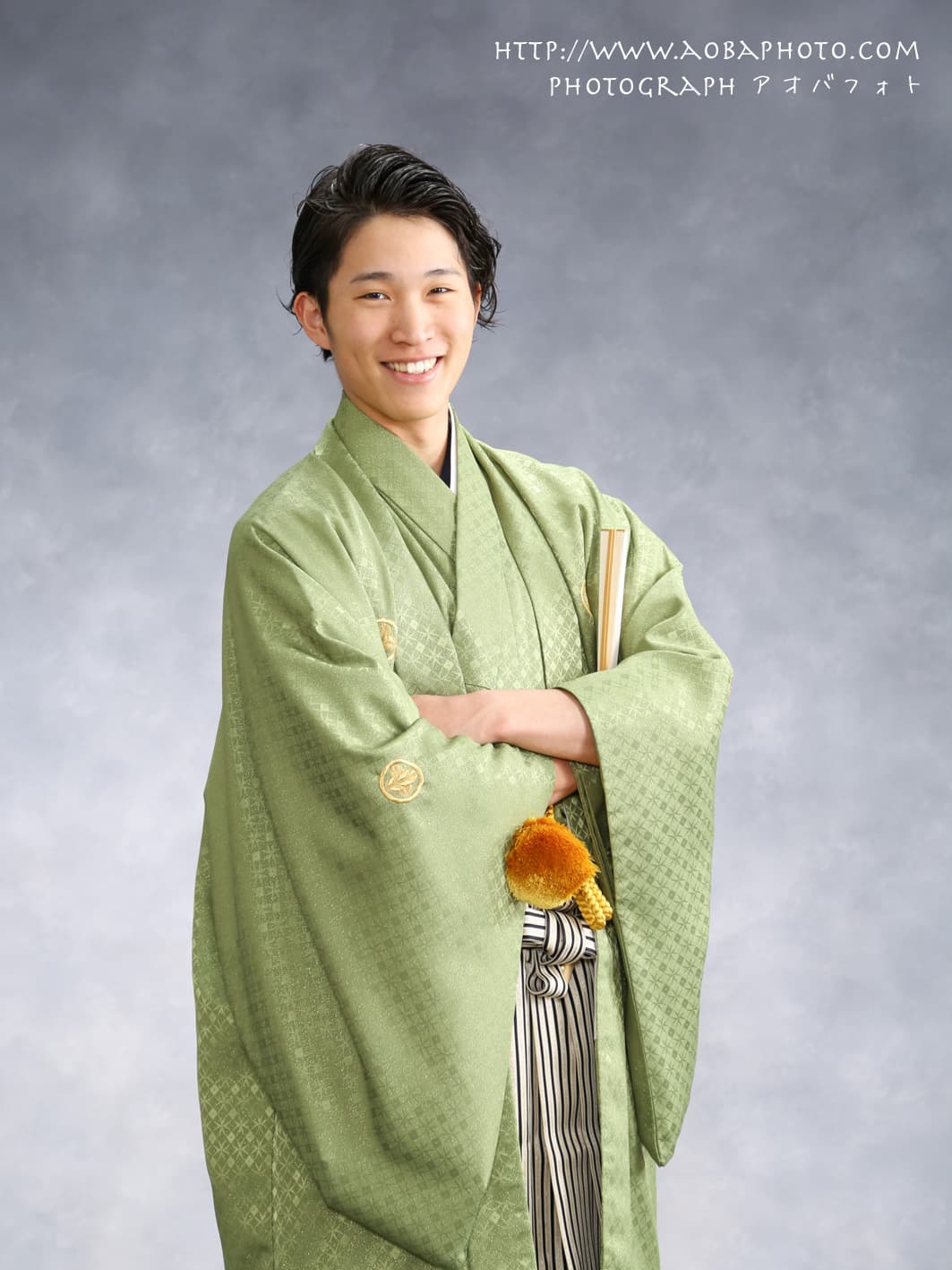 福井越前市のアオバフォトのスタジオで撮った二十歳の写真