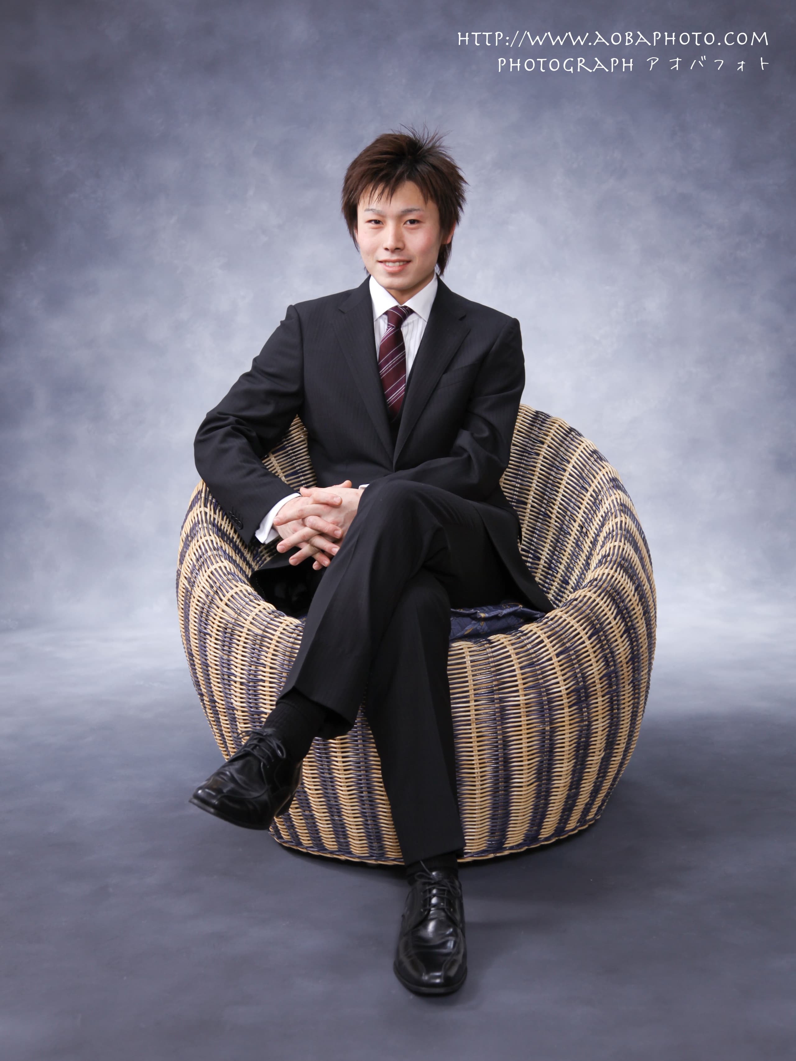 福井越前市のアオバフォトのスタジオで撮った二十歳の写真