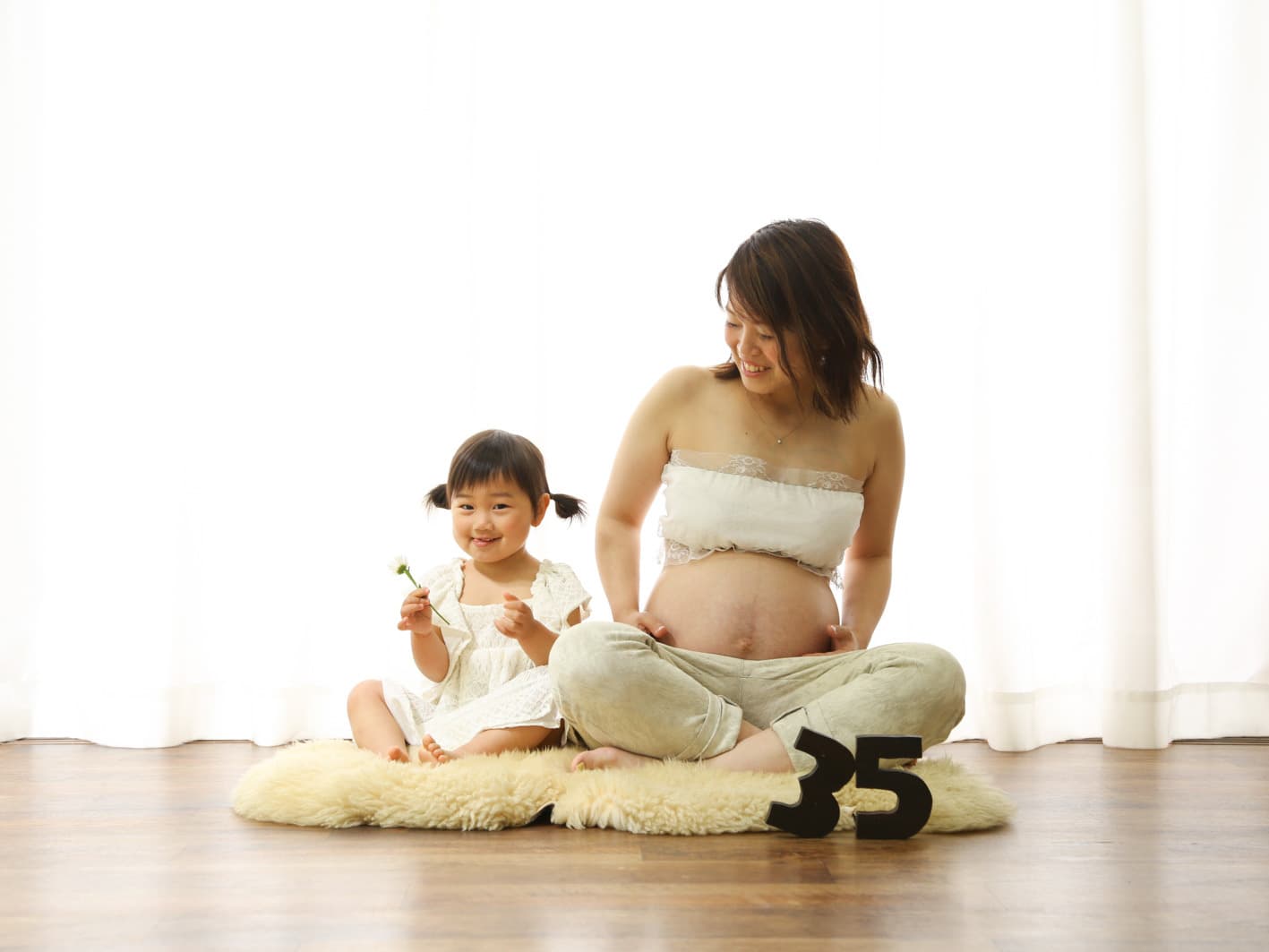 福井越前市のアオバフォトのスタジオで撮ったマタニティフォト