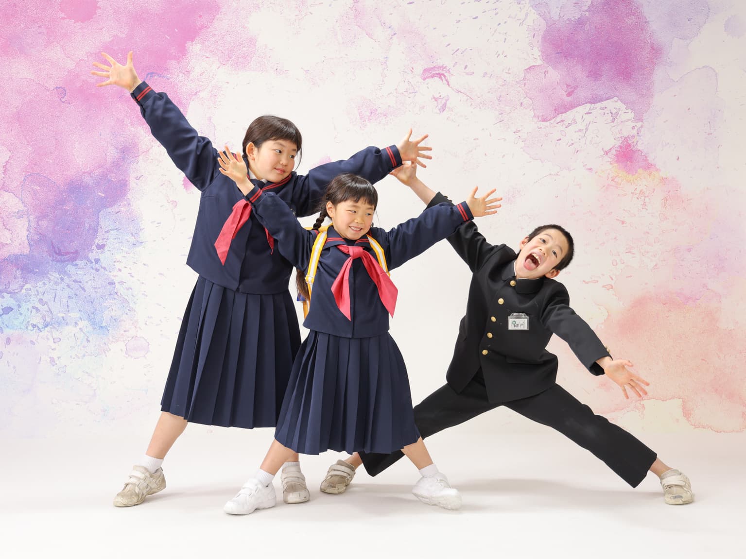 福井越前市のアオバフォトのスタジオで撮った入学式の写真